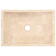 vidaXL Sink 45x30x12 cm Marble Cream