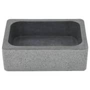 vidaXL Sink 45x30x15 cm Riverstone Black
