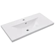 vidaXL Built-in Basin 81x39.5x18.5 cm Ceramic White