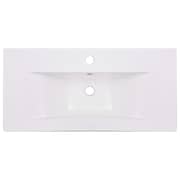 vidaXL Built-in Basin 81x39.5x18.5 cm Ceramic White