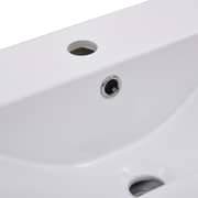 vidaXL Built-in Basin 61x39.5x18.5 cm Ceramic White