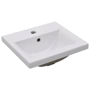 vidaXL Built-in Basin 42x39x18 cm Ceramic White