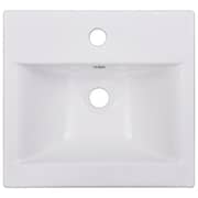 vidaXL Built-in Basin 42x39x18 cm Ceramic White