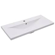 vidaXL Built-in Basin 91x39.5x18.5 cm Ceramic White