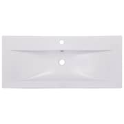 vidaXL Built-in Basin 91x39.5x18.5 cm Ceramic White