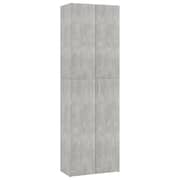 vidaXL Office Cabinet Concrete Grey 60x32x190 cm Engineered Wood