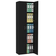 vidaXL Office Cabinet Black 60x32x190 cm Engineered Wood