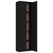 vidaXL Office Cabinet Black 60x32x190 cm Engineered Wood