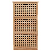vidaXL Shoe Storage Cabinet 55x20x104 cm Solid Walnut Wood