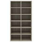 vidaXL Shoe Rack Sonoma Oak 54x34x100.5 cm Engineered Wood