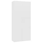 vidaXL Shoe Cabinet White 80x35.5x180 cm Engineered Wood