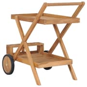 vidaXL Tea Trolley Solid Teak Wood