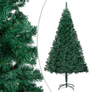 vidaXL Artificial Christmas Tree with Thick Branches Green 180 cm PVC