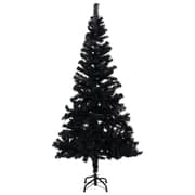 vidaXL Artificial Christmas Tree with Stand Black 120 cm PVC