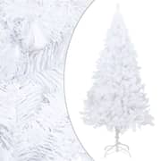 vidaXL Artificial Christmas Tree with Thick Branches White 150 cm PVC