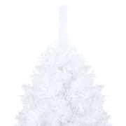 vidaXL Artificial Christmas Tree with Thick Branches White 150 cm PVC