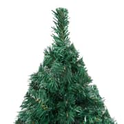 vidaXL Artificial Christmas Tree with Thick Branches Green 150 cm PVC