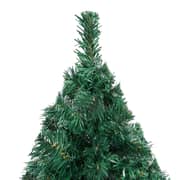 vidaXL Artificial Christmas Tree with Thick Branches Green 210 cm PVC