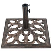 vidaXL Umbrella Base Bronze 12 kg 49 cm Cast Iron