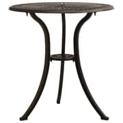 vidaXL Garden Table Bronze 62x62x65 cm Cast Aluminium