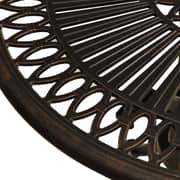 vidaXL Garden Table Bronze 62x62x65 cm Cast Aluminium