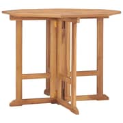 vidaXL Folding Garden Dining Table 90x90x75 cm Solid Teak Wood