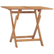 vidaXL Folding Garden Dining Table 90x60x75 cm Solid Teak Wood