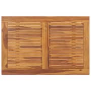 vidaXL Folding Garden Dining Table 90x60x75 cm Solid Teak Wood