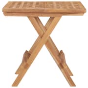 vidaXL Folding Garden Table 50x50x50 cm Solid Teak Wood