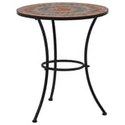 vidaXL Mosaic Bistro Table Orange/Grey 60cm Ceramic