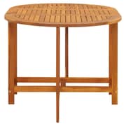 vidaXL Garden Table 130x90x72 cm Solid Acacia Wood