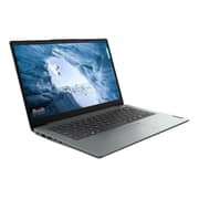 Lenovo IdeaPad 1 (2019) Laptop - Intel Celeron-N4120 / 14inch HD / 128GB eMMC / 4GB RAM / Shared Intel UHD Graphics 600 / Windows 11 Home S Mode / English & Arabic Keyboard / Grey / Middle East Version - [82V60032AX]