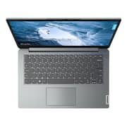 Lenovo IdeaPad 1 (2019) Laptop - Intel Celeron-N4120 / 14inch HD / 128GB eMMC / 4GB RAM / Shared Intel UHD Graphics 600 / Windows 11 Home S Mode / English & Arabic Keyboard / Grey / Middle East Version - [82V60032AX]