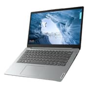 Lenovo IdeaPad 1 (2019) Laptop - Intel Celeron-N4120 / 14inch HD / 128GB eMMC / 4GB RAM / Shared Intel UHD Graphics 600 / Windows 11 Home S Mode / English & Arabic Keyboard / Grey / Middle East Version - [82V60032AX]