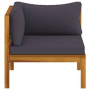 vidaXL 4-Seater Garden Sofa with Cushion Solid Acacia Wood
