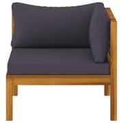vidaXL 4-Seater Garden Sofa with Cushion Solid Acacia Wood