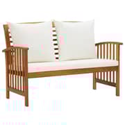 vidaXL 5 Piece Garden Lounge Set with Cushions Solid Acacia Wood