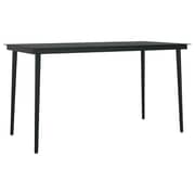 vidaXL 5 Piece Garden Dining Set Brown and Black