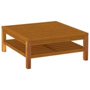 vidaXL 8 Piece Garden Lounge Set with Cream Cushion Solid Acacia Wood