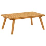 vidaXL 4 Piece Garden Lounge Set with Cushions Solid Acacia Wood