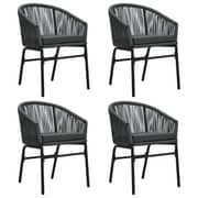 vidaXL 5 Piece Garden Dining Set Anthracite