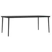 vidaXL 9 Piece Garden Dining Set Black