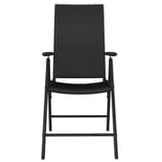 vidaXL 9 Piece Garden Dining Set Black