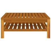 vidaXL 5 Piece Garden Lounge Set with Cream Cushion Solid Acacia Wood