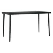 vidaXL 7 Piece Garden Dining Set Brown and Black