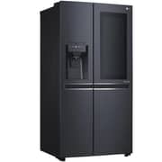 LG Side by Side Refrigerator, InstaView Door-in-Door, Matte Black, Hygiene FRESH+, ThinQ