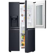 LG Side by Side Refrigerator, InstaView Door-in-Door, Matte Black, Hygiene FRESH+, ThinQ