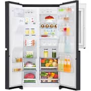 LG Side by Side Refrigerator, InstaView Door-in-Door, Matte Black, Hygiene FRESH+, ThinQ