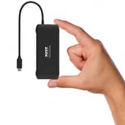Port Type-C Travel Docking Station 100 Watt Black