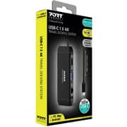 Port Type-C Travel Docking Station 100 Watt Black